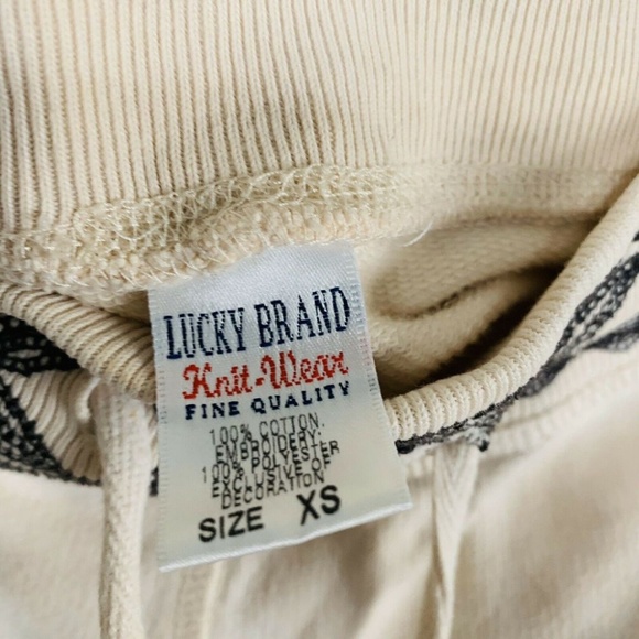 Lucky Brand Embroidered Drawstring Sweat Pants - Picture 5 of 6